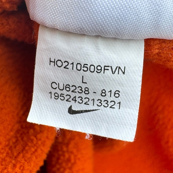 Nike Therma-Fit Rust/Pumpkin Orange Hoodie - Picture 9 of 10